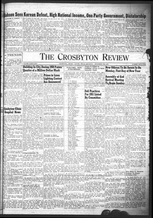 Primary view of object titled 'The Crosbyton Review. (Crosbyton, Tex.), Vol. 42, No. 52, Ed. 1 Thursday, December 28, 1950'.