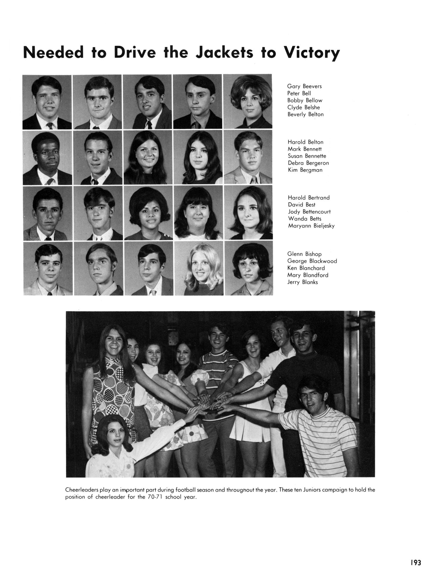 The Yellow Jacket, Yearbook of Thomas Jefferson High School, 1970
                                                
                                                    193
                                                