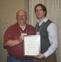 Photograph: [William E. Smith accepts scholarship award at the 2012 annual meetin…