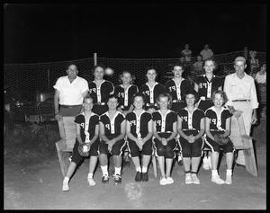 Primary view of object titled '[Palestine High School Girls Softball Team]'.