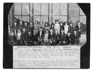Primary view of object titled '[Sanger School class picture 1916-1917, 2nd or 3rd grade]'.