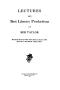 Primary view of Lectures and best literary productions of Bob Taylor