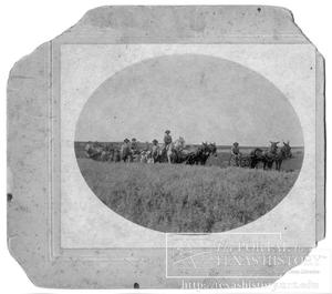 Primary view of object titled '[Wheat cutting crew]'.