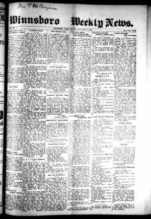 Primary view of object titled 'Winnsboro Weekly News (Winnsboro, Tex.), Vol. 14, No. 31, Ed. 1 Thursday, May 1, 1924'.