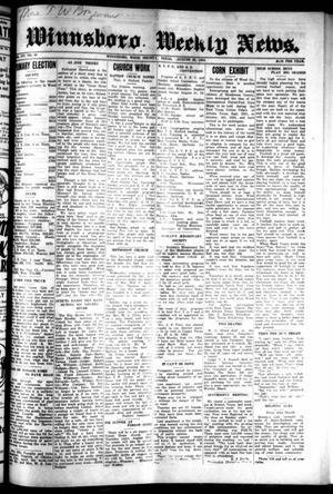 Primary view of object titled 'Winnsboro Weekly News (Winnsboro, Tex.), Vol. 14, No. 48, Ed. 1 Thursday, August 28, 1924'.