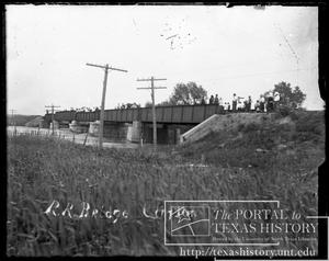 Primary view of object titled 'Bosque River Flood, RR Bridge #3'.