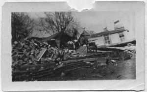 Primary view of object titled '[Storm Debris and Chairs]'.