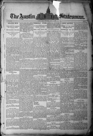 Primary view of object titled 'The Austin Statesman. (Austin, Tex.), Vol. 19, No. 49, Ed. 1 Thursday, May 8, 1890'.