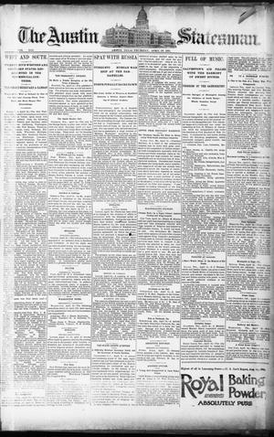 Primary view of object titled 'The Austin Statesman. (Austin, Tex.), Vol. 19, No. 45, Ed. 1 Thursday, April 16, 1891'.