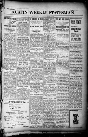 Primary view of object titled 'Austin Weekly Statesman. (Austin, Tex.), Ed. 1 Thursday, November 25, 1897'.