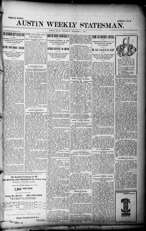 Primary view of object titled 'Austin Weekly Statesman. (Austin, Tex.), Ed. 1 Thursday, December 2, 1897'.