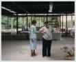 Photograph: [Librarians at Helen Hall Library Construction Site]