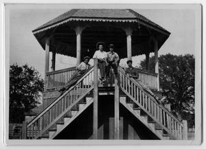 Primary view of object titled '[Original League Park Bandstand]'.