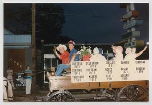 Primary view of [Wagon in the League City Sesquicentennial Parade]