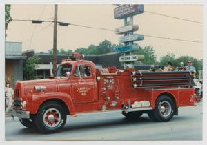 Primary view of object titled '[Fire Truck in a Parade]'.
