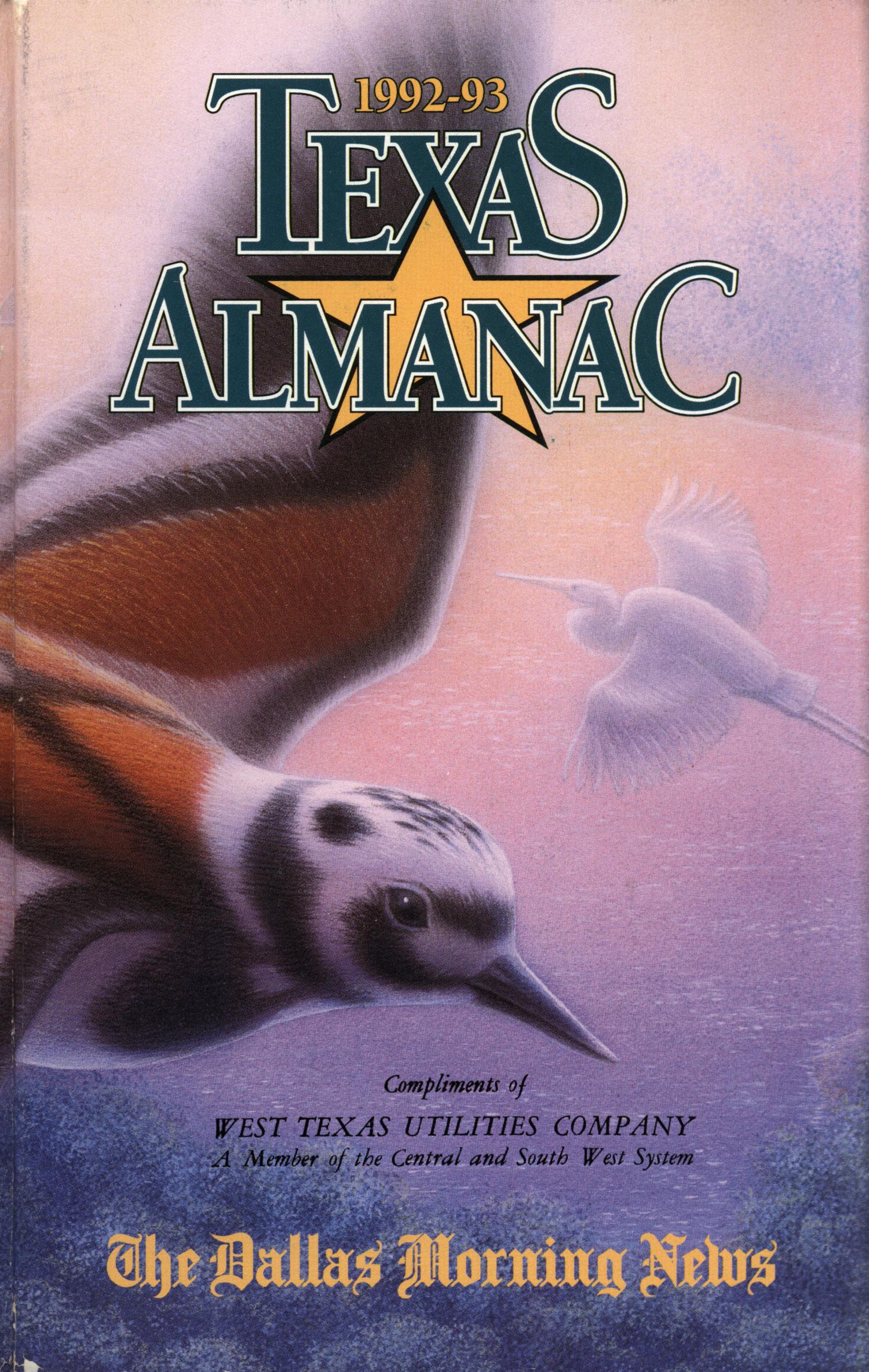 Texas Almanac, 1992-1993
                                                
                                                    Front Cover
                                                