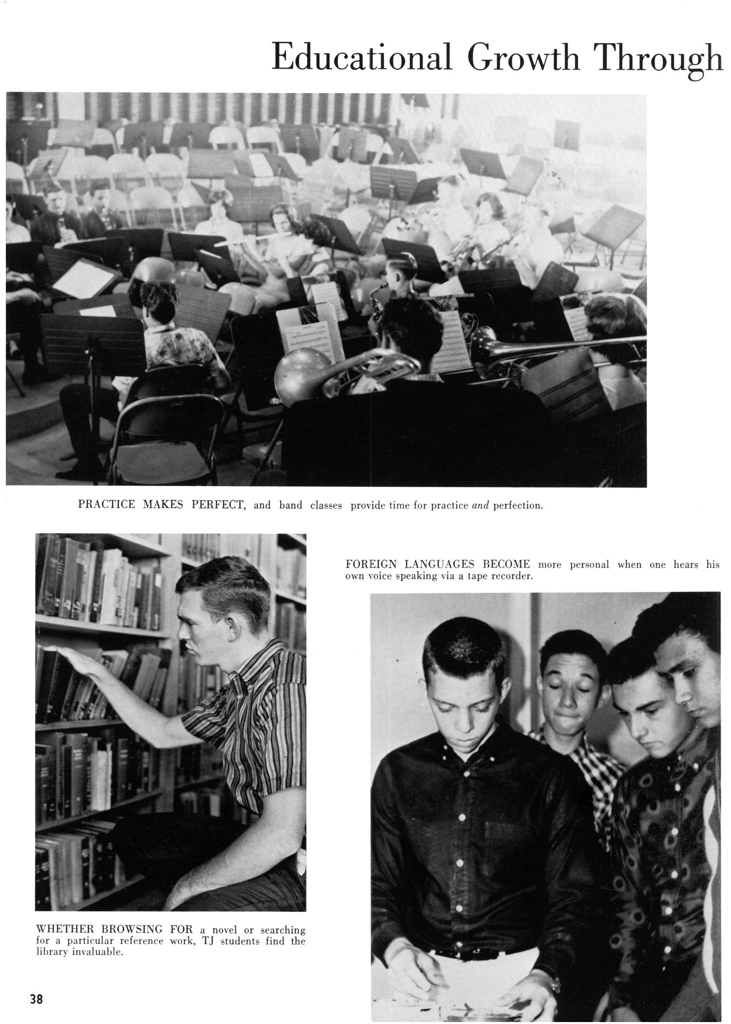 The Yellow Jacket, Yearbook of Thomas Jefferson High School, 1964
                                                
                                                    38
                                                