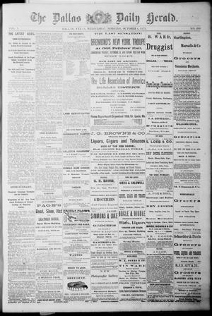 Primary view of object titled 'The Dallas Daily Herald. (Dallas, Tex.), Vol. 1, No. 200, Ed. 1 Wednesday, October 1, 1873'.