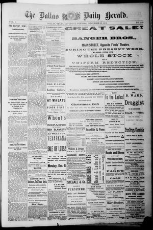 Primary view of object titled 'The Dallas Daily Herald. (Dallas, Tex.), Vol. 1, No. 256, Ed. 1 Saturday, December 6, 1873'.