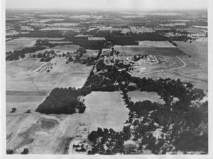 Primary view of object titled '[Aerial Photograph of a Section of Hurst, Texas #2]'.
