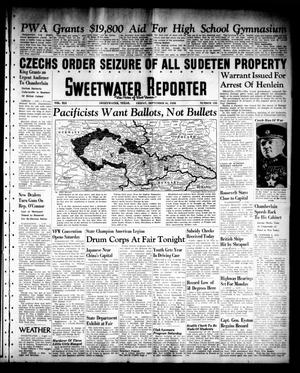 Primary view of object titled 'Sweetwater Reporter (Sweetwater, Tex.), Vol. 41, No. 135, Ed. 1 Friday, September 16, 1938'.
