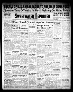 Primary view of object titled 'Sweetwater Reporter (Sweetwater, Tex.), Vol. 43, No. 151, Ed. 1 Wednesday, November 1, 1939'.
