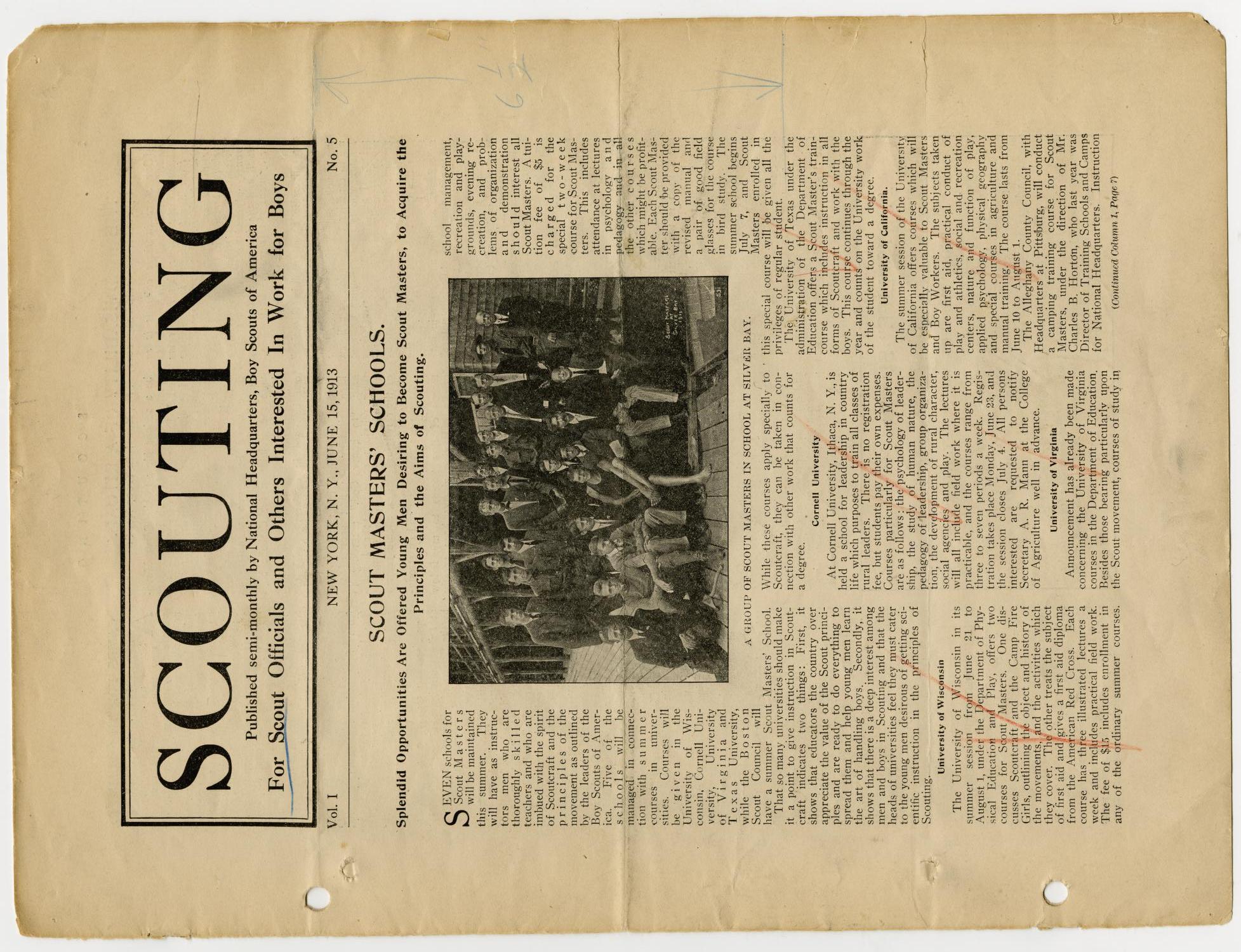 Scouting, Volume 1, Number 5, June 15, 1913
                                                
                                                    1
                                                