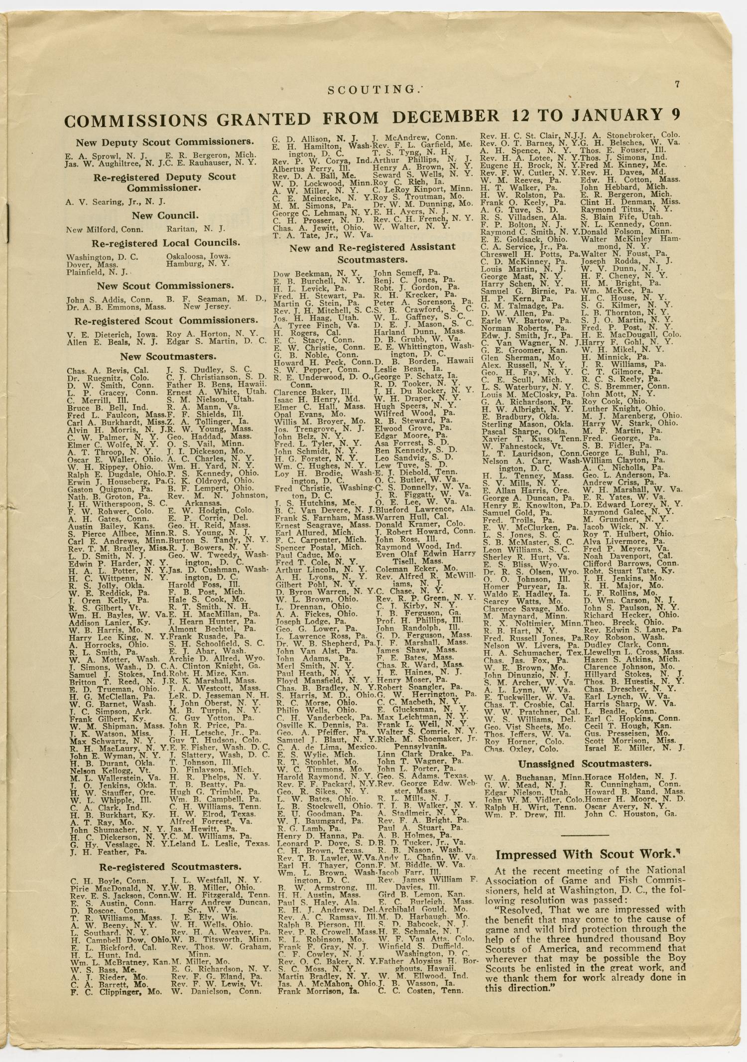 Scouting, Volume 2, Number 18, January 15, 1915
                                                
                                                    7
                                                