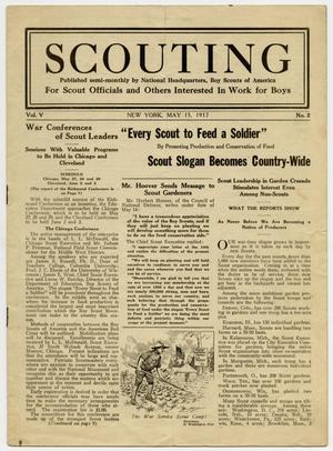 Primary view of object titled 'Scouting, Volume 5, Number 2, May 15, 1917'.