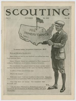 Primary view of Scouting, Volume 8, Number 16, October 28, 1920