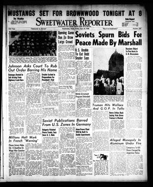 Primary view of object titled 'Sweetwater Reporter (Sweetwater, Tex.), Vol. 51, No. 229, Ed. 1 Friday, September 24, 1948'.