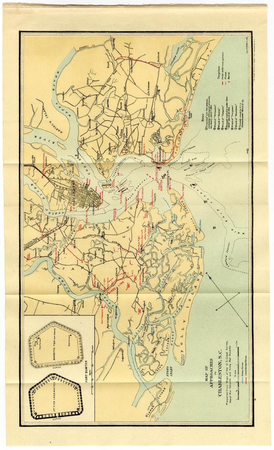 Map of Approaches to Charleston, South Carolina
                                                
                                                    [Sequence #]: 1 of 2
                                                