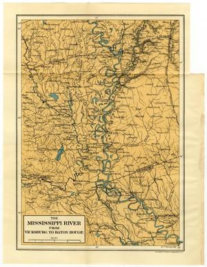 Primary view of object titled 'The Mississippi River from Vicksburg to Baton Rouge'.