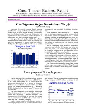Primary view of Cross Timbers Business Report, Volume 19, Number 2, Winter 2006