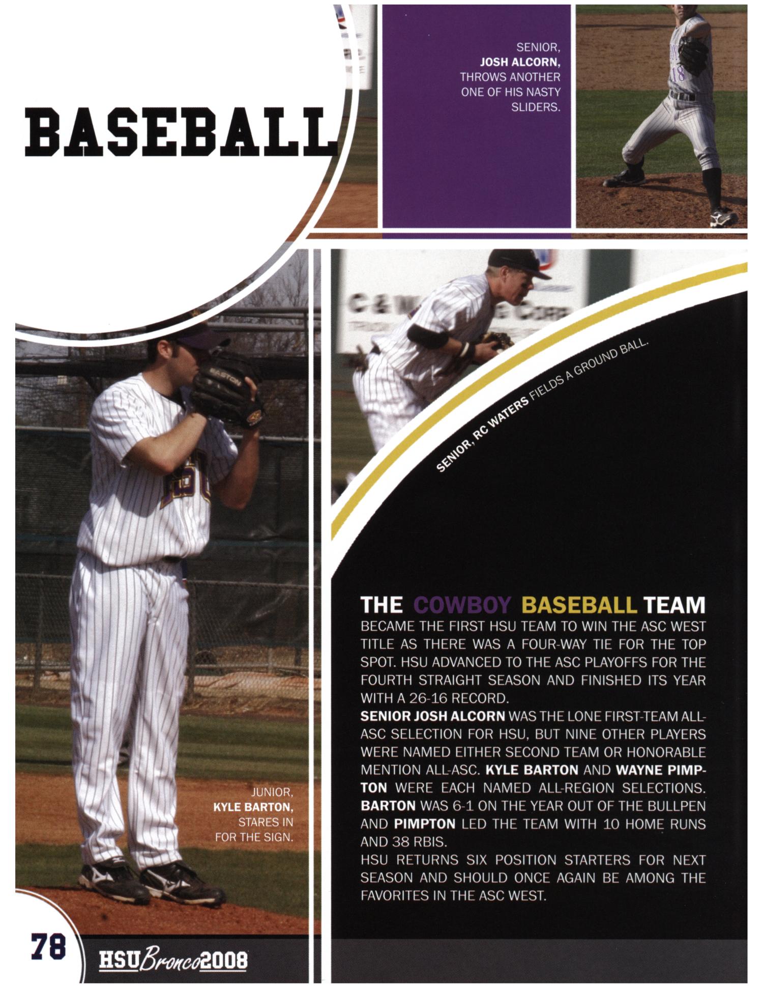 The Bronco, Yearbook of Hardin-Simmons University, 2008
                                                
                                                    78
                                                