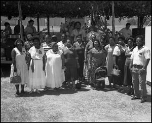 Primary view of object titled '[Group Photograph of the Voices of Zion Community Choir]'.
