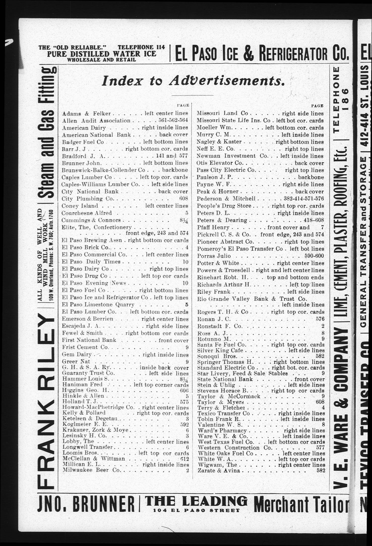 El Paso Directory for 1907
                                                
                                                    4
                                                