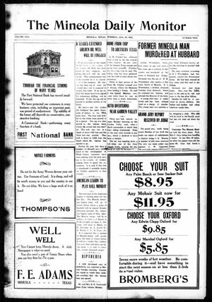 Primary view of object titled 'The Mineola Daily Monitor (Mineola, Tex.), Vol. 1, No. 2, Ed. 1 Tuesday, August 29, 1922'.