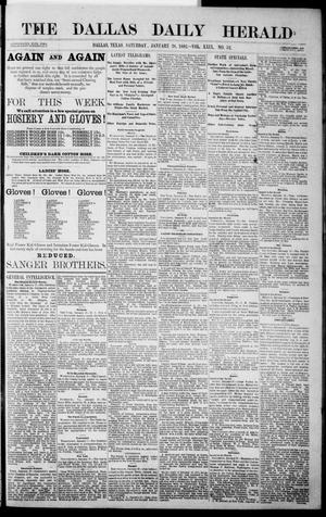 Primary view of object titled 'The Dallas Daily Herald. (Dallas, Tex.), Vol. 29, No. 52, Ed. 1 Saturday, January 28, 1882'.