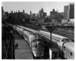 Thumbnail image of item number 1 in: '[Two trains at Dearborn Station, Chicago]'.
