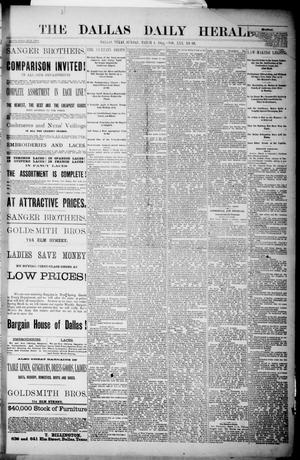 Primary view of object titled 'The Dallas Daily Herald. (Dallas, Tex.), Vol. 30, No. 89, Ed. 1 Sunday, March 4, 1883'.