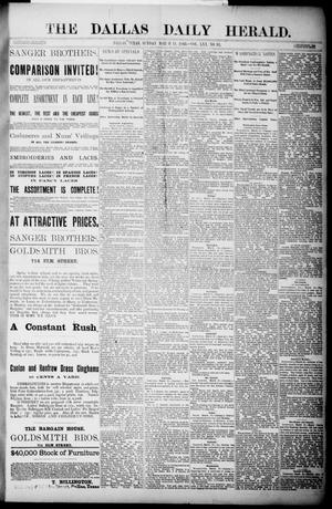 Primary view of object titled 'The Dallas Daily Herald. (Dallas, Tex.), Vol. 30, No. 95, Ed. 1 Sunday, March 11, 1883'.