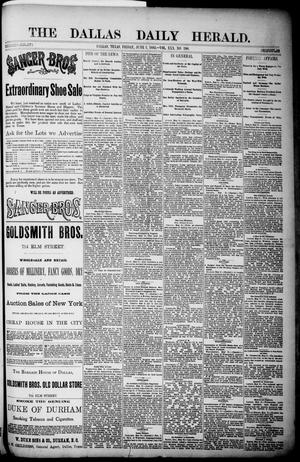 Primary view of object titled 'The Dallas Daily Herald. (Dallas, Tex.), Vol. 30, No. 190, Ed. 1 Friday, June 1, 1883'.