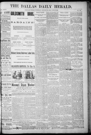 Primary view of object titled 'The Dallas Daily Herald. (Dallas, Tex.), Vol. 35, No. 268, Ed. 1 Tuesday, August 12, 1884'.