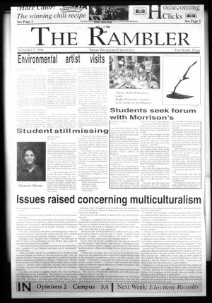 Primary view of object titled 'The Rambler (Fort Worth, Tex.), Ed. 1 Wednesday, November 2, 1994'.