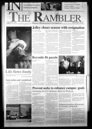 Primary view of object titled 'The Rambler (Fort Worth, Tex.), Ed. 1 Wednesday, March 29, 1995'.