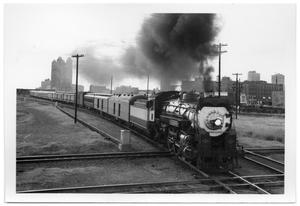 Primary view of object titled '[The "Louisisana Limited" leaving Fort Worth, Texas]'.