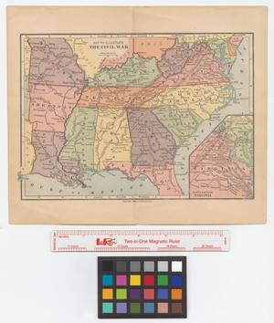 Primary view of object titled 'Map to illustrate the Civil War.'.