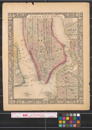 Primary view of object titled 'Plan of New York &c.'.