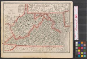 Primary view of object titled '[Railroad Maps of States in the Central Eastern Part of the United States]'.